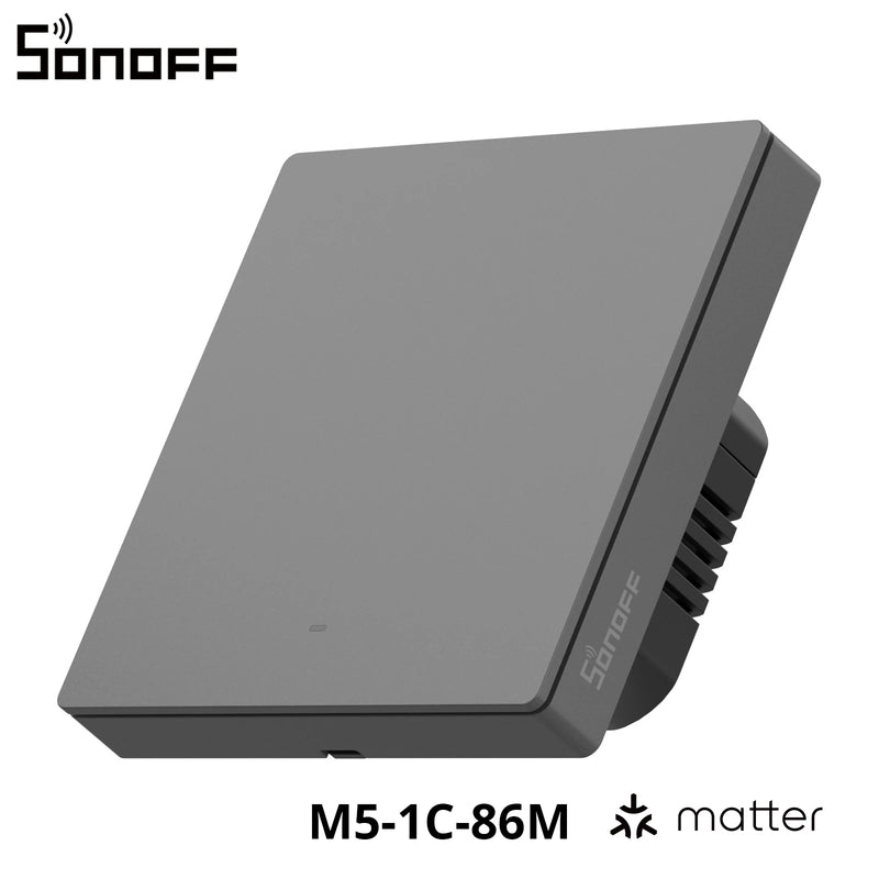 SONOFF M5 80/86Type Matter Smart Wall Switch with Physical Button Detach Relay Mode Schedule Voice Control via Alexa Google Home