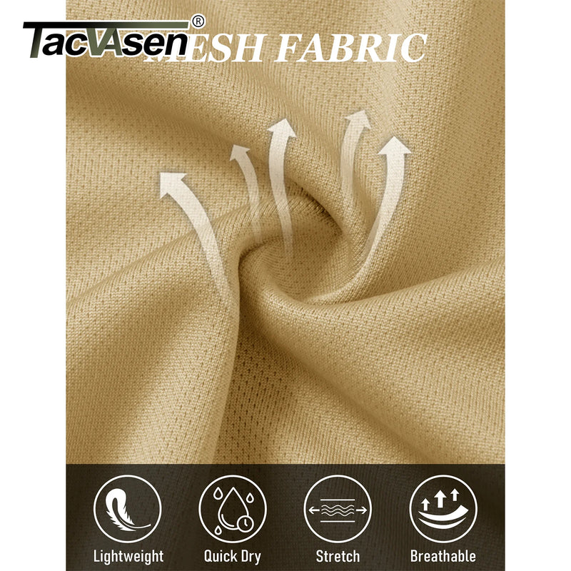 TACVASEN Men's Athletic Running Shorts Mesh Quick Dry Lightweight 5 inches Drawstring Gym Workout Shorts with Zipper Pockets