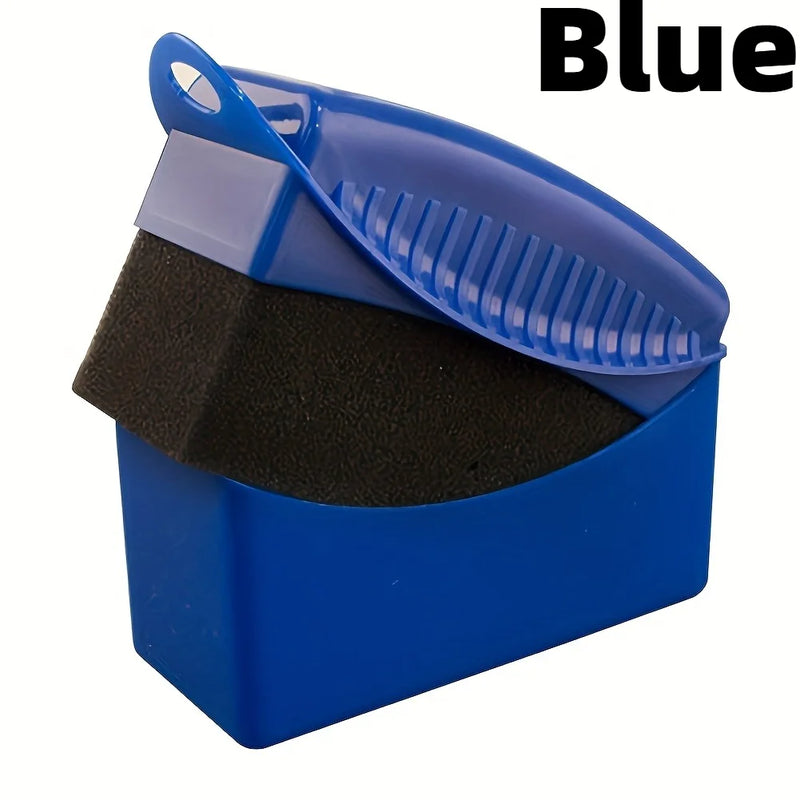 1pc Car Hub Brush with Cover - Wax Plating Crystal Sponge Wipe Cleaning Supplies for Smooth Tire Brush,PP Materialm,motorcycle