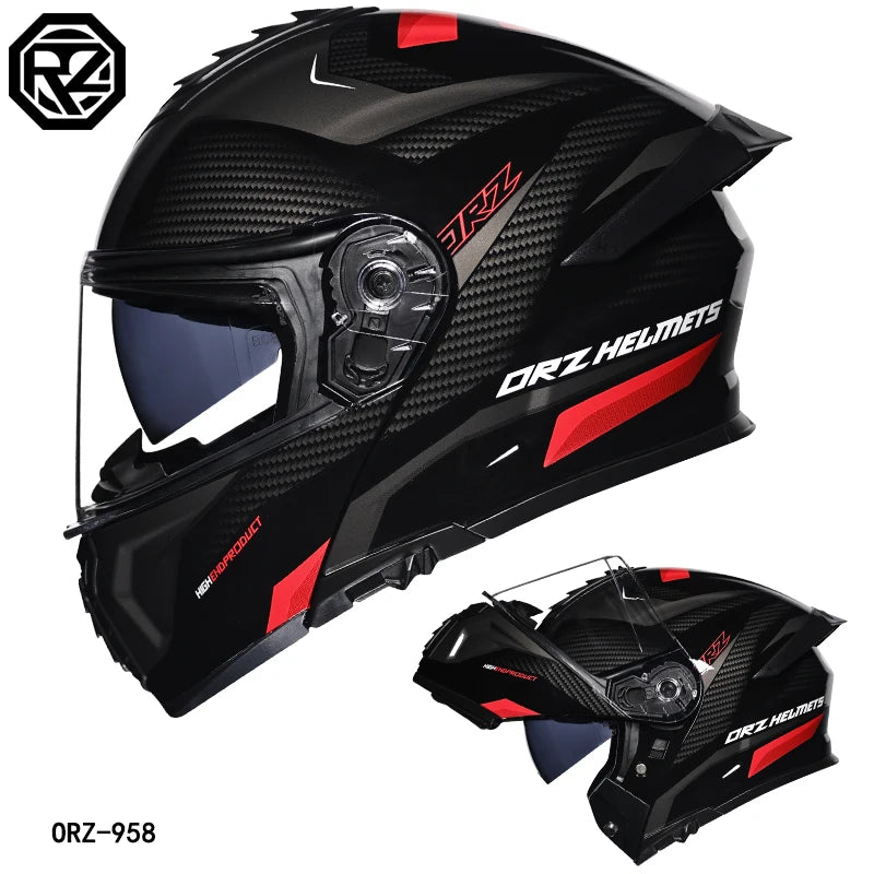 High Quality DOT Motorcycle Helmet Four Seasons Motocross Racing Modular Flip Up Casco Moto Men Women Off Road Helmet Unmasked