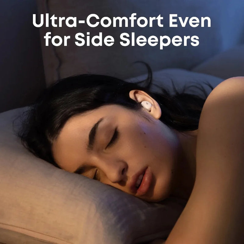 កាសស្តាប់ត្រចៀកឥតខ្សែ Soundcore TWS ពណ៌ស្វាយសម្រាប់គេង A30 កាសស្តាប់ត្រចៀកឆ្លាតវៃ ANC សម្រាប់គេង កាសស្តាប់ត្រចៀកកាត់បន្ថយសំឡេងរំខានសម្រាប់គេង
