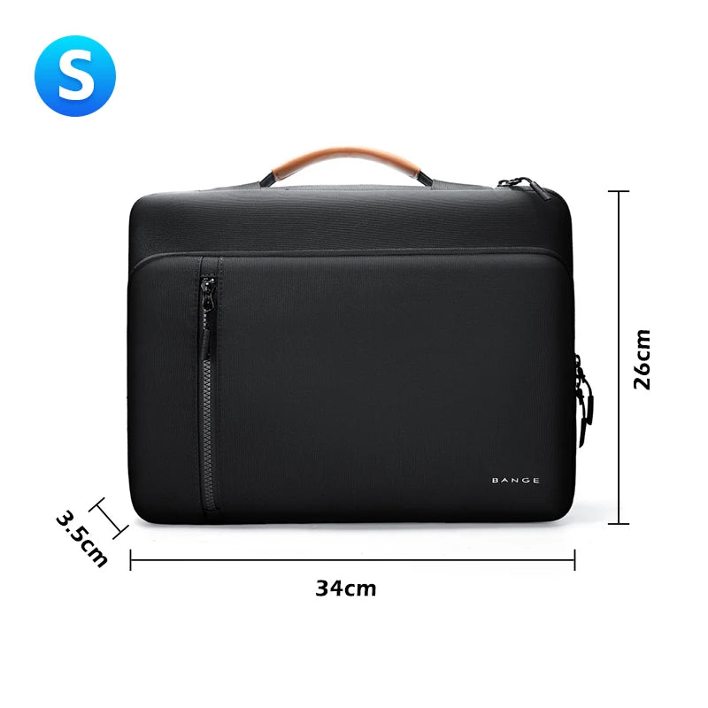BANGE Slim Laptop Sleeve Bag 14-15.6 Inch Notebook Pouch for Men's Shockproof Computer Briefcase for Business Travel Laptop Case