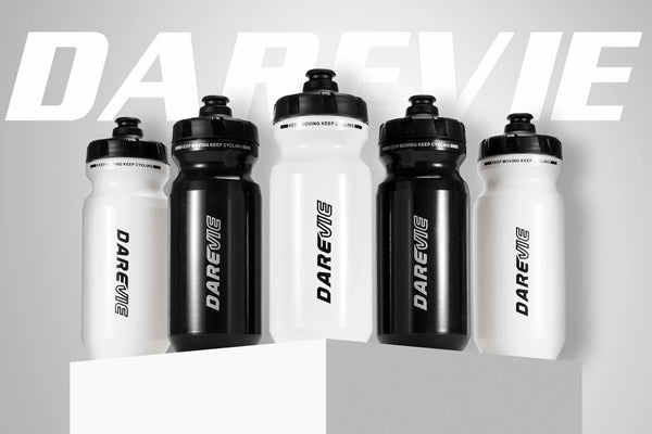 ដបទឹកជិះកង់ DAREVIE ៦០០ម.ល គ្មាន BPA PP៥ សម្ភារៈ PP ថ្នាក់អាហារ ច្របាច់ផឹកបានលឿន ដៃម្ខាងយកបានលឿន ការពារការរអិល