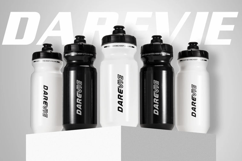 ដបទឹកជិះកង់ DAREVIE ៦០០ម.ល គ្មាន BPA PP៥ សម្ភារៈ PP ថ្នាក់អាហារ ច្របាច់ផឹកបានលឿន ដៃម្ខាងយកបានលឿន ការពារការរអិល