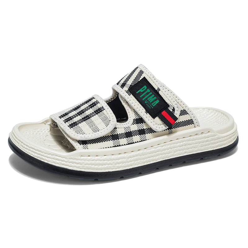 Men's soft insole Slides Comfort Casual Slippers Summer new breathable lightweight Non-slip Slip on walking Daily wear slippers