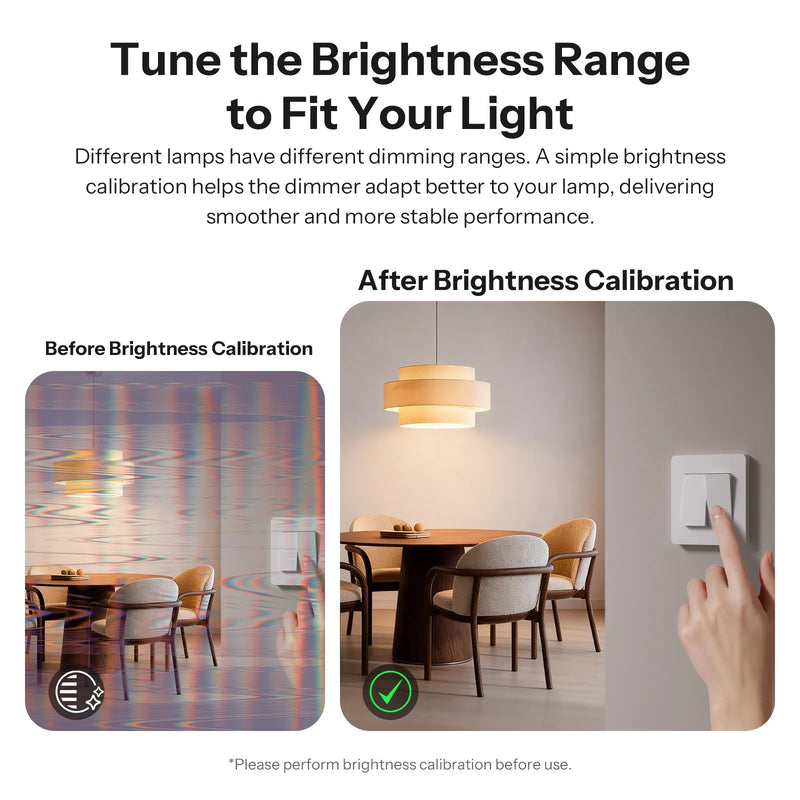 SONOFF MINI-DIM Extreme Matter Over Wi-Fi Smart Dimmer Switch Flicker-Free Dimming Wide Lighting Compatibility Power Monitoring