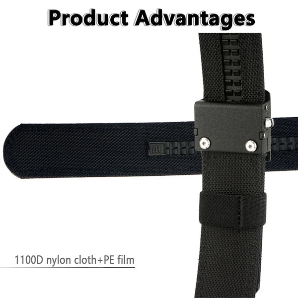 TUSHI Official Genuine Men's Military Tactical Belt 1100D Thick Nylon Alloy Automatic Buckle IPSC Gun Belt Casual Girdle Male