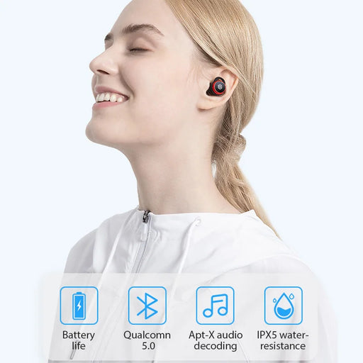 NILLKIN TW004 Wireless Headphones Bluetooth 5.0 Earphones TWS Earbuds With Mic CVC Noise Cancelling headset IPX5 Water Proof