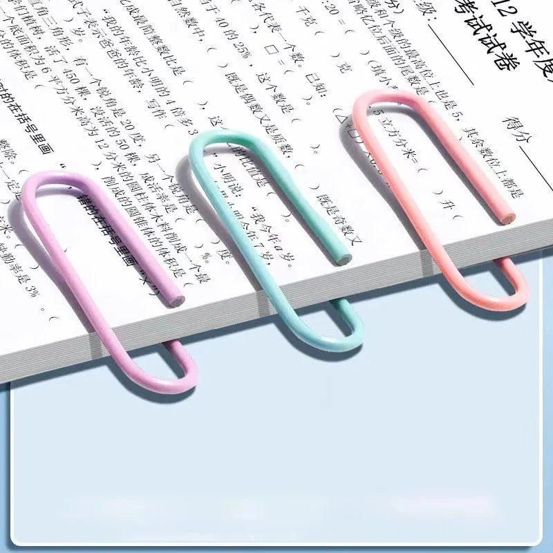 160 Pcs Colorful Paper Clips Large Stainless Steel Bookmark Office Supplies Paper Clip Organizer Stationery for File Management