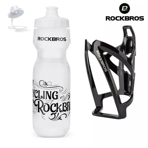 ROCKBROS Bike Water Bottle 750ml Bicycle Bottle With Holder Cage Outdoor Sport Portable Cycling Kettle Water Bottle Drinkware