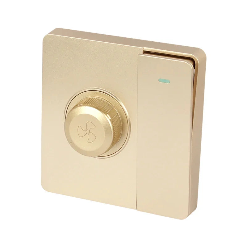 Fan electric fan stepless speed regulation with switch panel, ceiling fan governor, 1gang1way with speed regulation switch