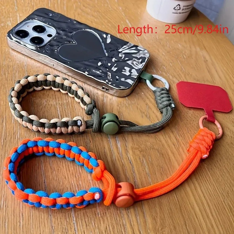 Cute Mobile Phone Lanyard Hanging Decoration Can Be Carried Twist Rope Anti-loss Pendant Fashion Strong Wrist Short Straps Band