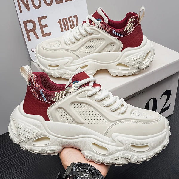 Chunky sneakers Men's high-quality casual tide shoes four seasons breathable light fashion soft-sole outdoor sports running shoe