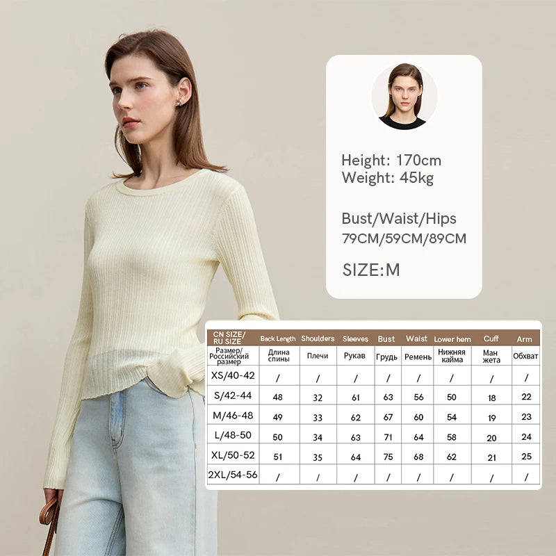 Amii Women's Autumn Sweater 2026 New Casual Round Neck Flared Sleeve Pullover Knitwear Solid Color Ladies Slim Top 12621042