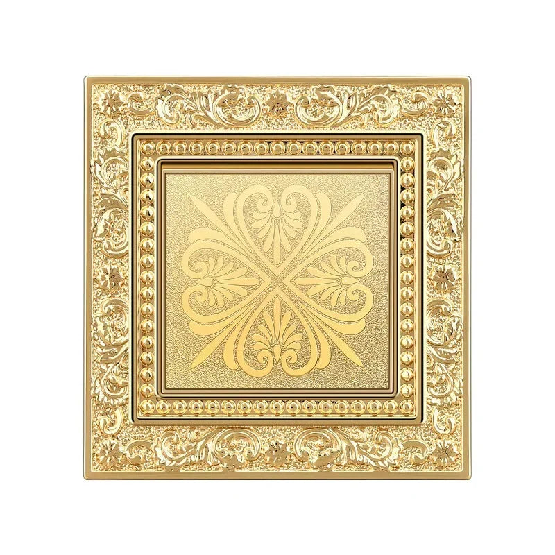 Luxurious metal European vintage antique EU wall lamp switch socket panel brass metal villa  home light switch 1/2/3 gang 2 way