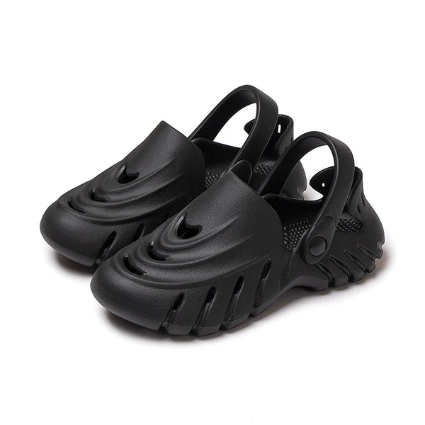 Couple Casual Sandals Summer Plus Size Outdoor Men's and Women's Fashion Hole Shoes Soft Sole Waterproof Dual-Purpose Slippers