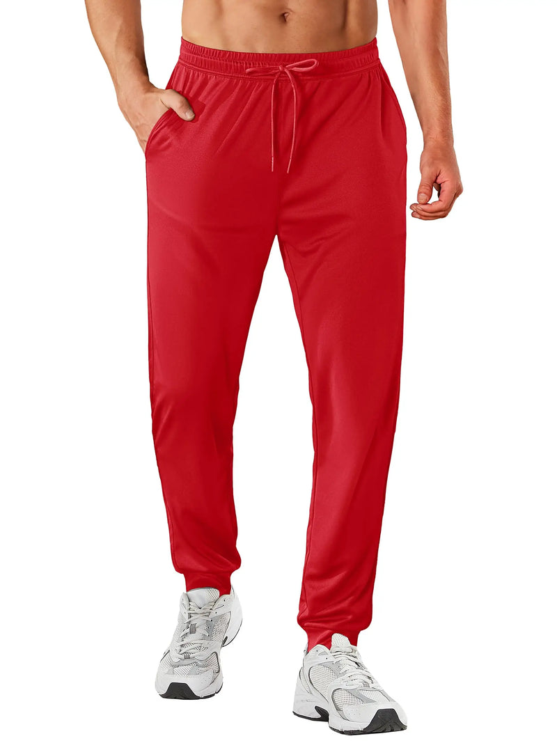 TACVASEN Lightweight Sport Pants Mens Quick Dry Elastic Waist Running Pants Outdoor Gym Workout Athletic Pants Sweatpants Jogger