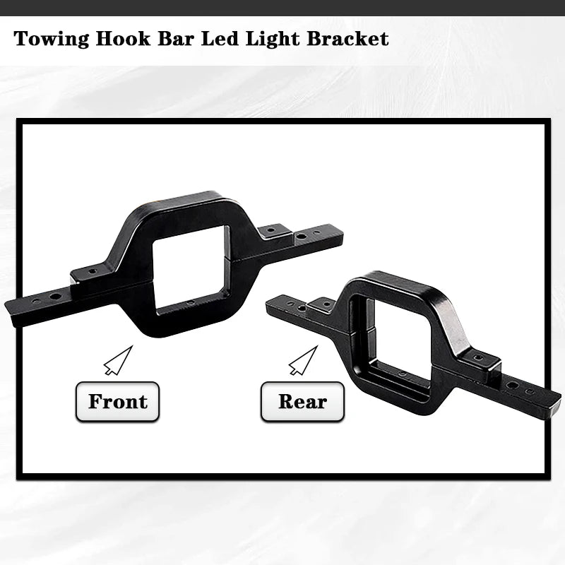 Factory Price Dual Leds Mount Brackets Led Pods Mount Brackets 2.5 Inch Towing Hitch Mount Brackets for Truck Trailer Suv Pickup