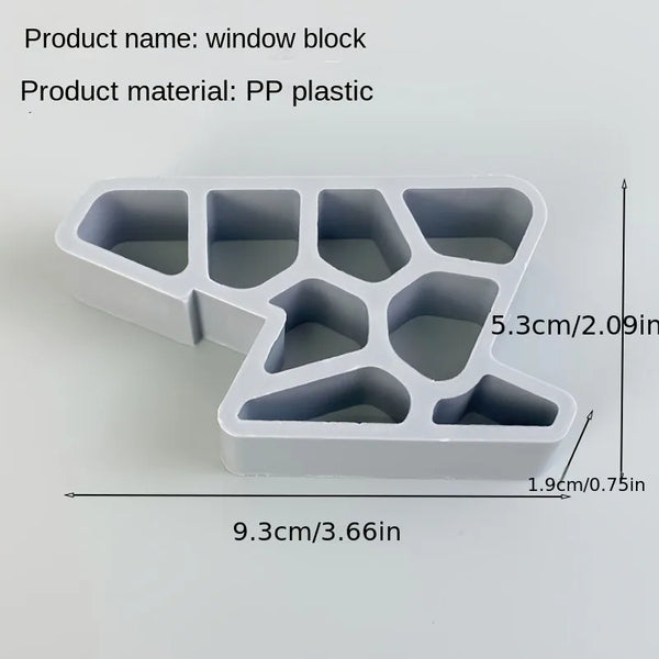 1pc Window Balcony Door Stop with Rail Lock, Furniture Accessory,Non-slip Balcony Window Stopper Home Office Door Clip