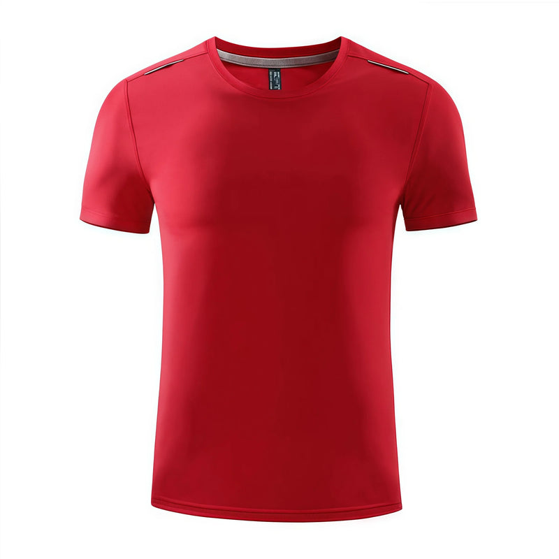 Summer Sports Safe Eye-Catching in Night Running 5XL 6XL Ice Silk Quick-Drying Round-Neck T-Shirt Cool Breathable Non-Sticky