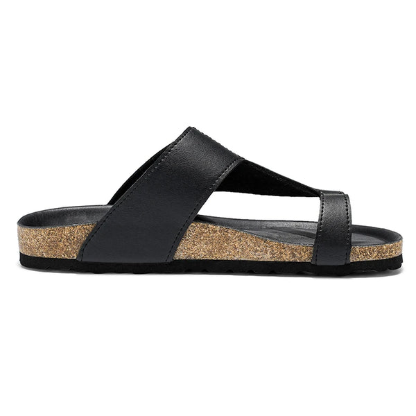 Summer Plus Big Size 48 49 Cork Slippers Men Women Clogs Flip Flops Microfiber Leather Casual Sandals Unisex