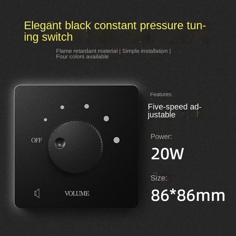 Constant pressure horn adjust volume switch, background music sound control switch controller, sound control knob horn regulator