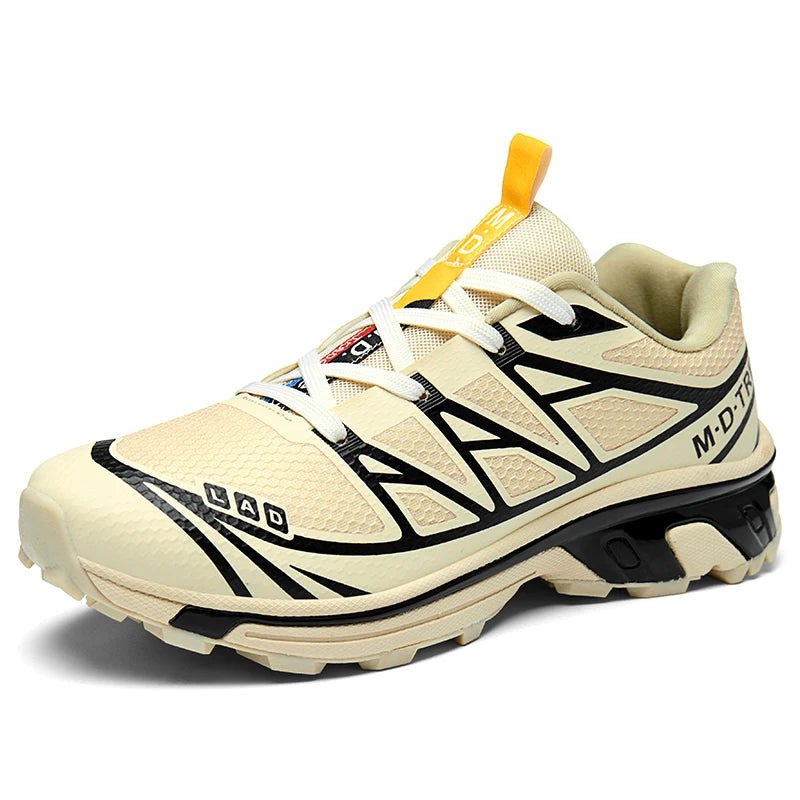 Mens Walking Shoes New Fashionable Shock-absorbing Outdoor Off-road Running Shoes Lightweight Non-Slip Hiking Shoes for Man