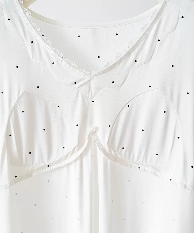 Summer Clothes Chest Cup Pajamas Sleeveless Sleepwear Women’s Loungewear New V-neck Night Wears for Females 2-piece Pajama Set