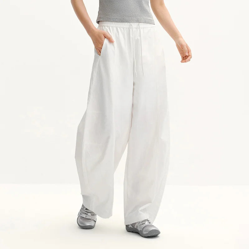 Semir Women Pants UV 2026 Protection Quick Dry Textured Panelled Wide Leg Outdoor Urban Casual Everyday Style Soft