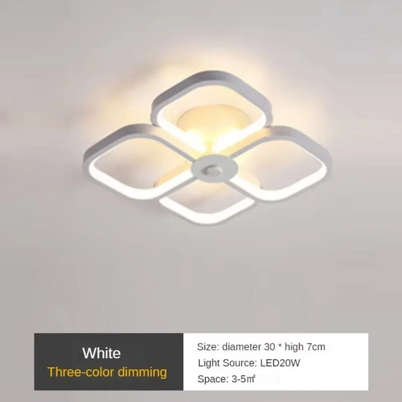 Creative Round Square for Living Room Bedroom Corridor Aisle Balcony Hallway Lighting Lamps Modern Led Ceiling Lights