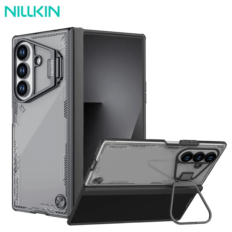 NILLKIN For Samsung Galaxy Z Fold 7 5G Case Iceblade Prop Transparent With Lens Holder Shockproof Back Cover for Samsung Fold 7