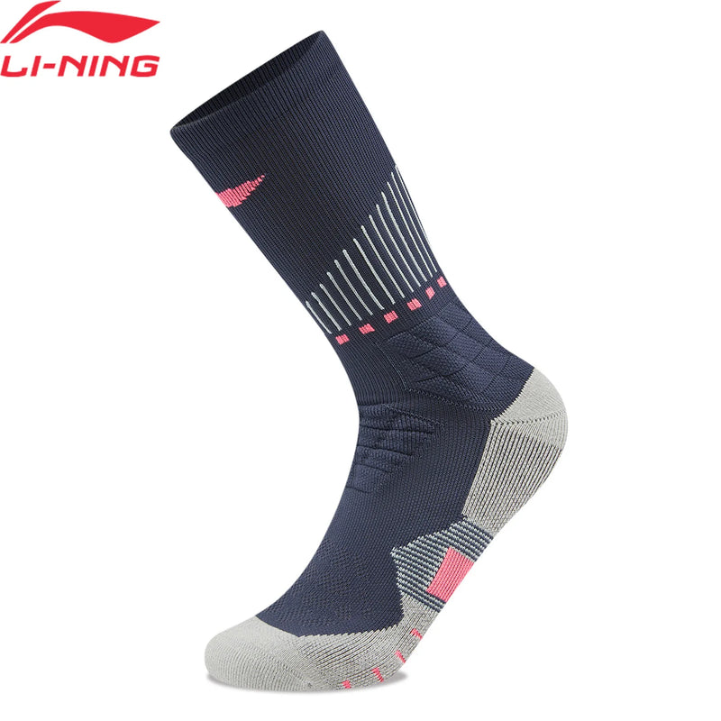 ស្រោមជើងបាល់បោះ Li-Ning Unisex ទំហំ 24-28cm LN ធន់នឹងបាក់តេរី ទន់ និងយឺត មានផាសុកភាព ស្រោមជើងកីឡាទាន់សម័យ AWLW037