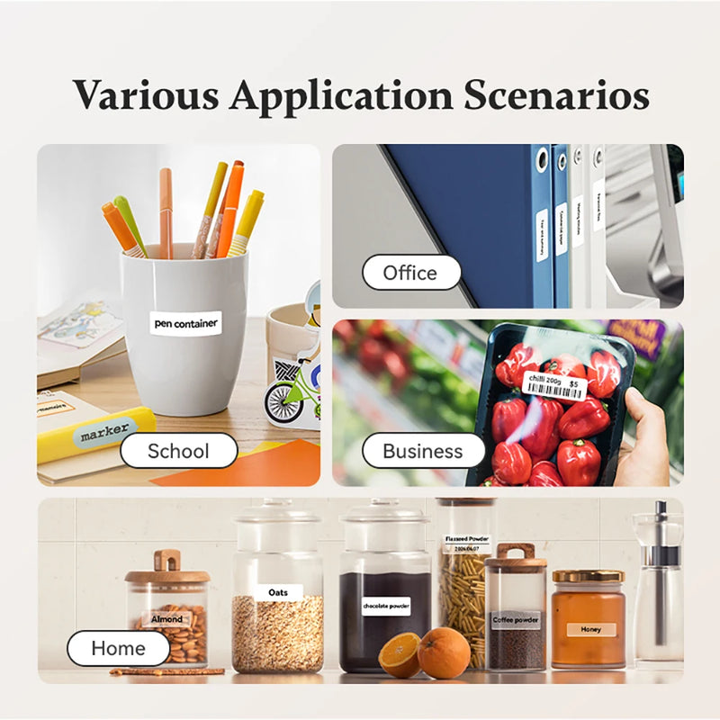 Niimbot Waterproof Anti-Oil Printing Label Paper Scratch-Resistant Tape Sticker for D11 D110 D101 H1S Mini Thermal Label Printer