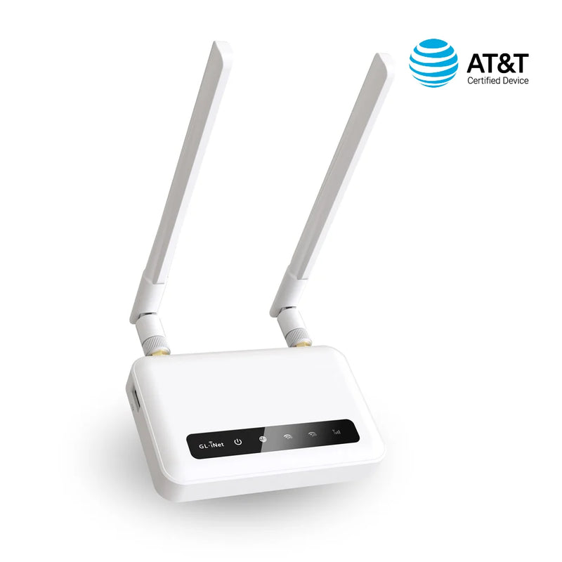 រ៉ោតទ័រ GL.iNet Spitz (GL-X750V2) 4G LTE OpenWrt AC750 ប្រេកង់ពីរ Wi-Fi IoT Gateway VPN Client និង Server ដែលភ្ជាប់មកជាមួយ រន្ធដោត MicroSD