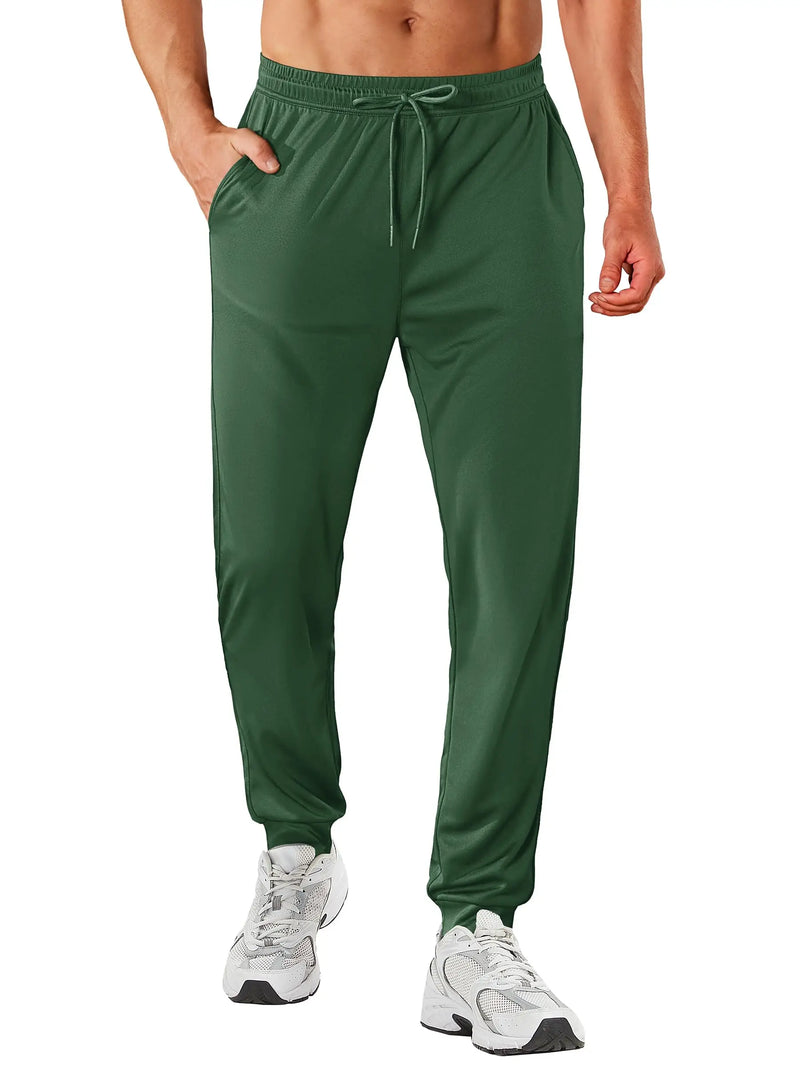 TACVASEN Lightweight Sport Pants Mens Quick Dry Elastic Waist Running Pants Outdoor Gym Workout Athletic Pants Sweatpants Jogger