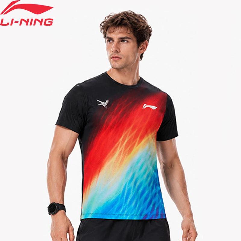 អាវយឺតរត់ប្រណាំងបុរស Li-Ning Dragonflight 100% Polyester កមូល សមល្មម អាវកីឡាអាជីព LiNing ATSW903
