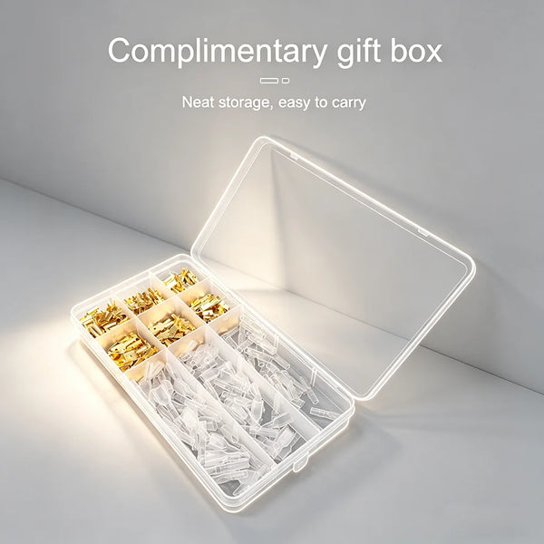 Crimp Terminals, Insulated Seal Electrical Wire Connectors – Crimp Terminal Connector Assortment Kit270/135/120pcs 2.8/4.8/6.3mm