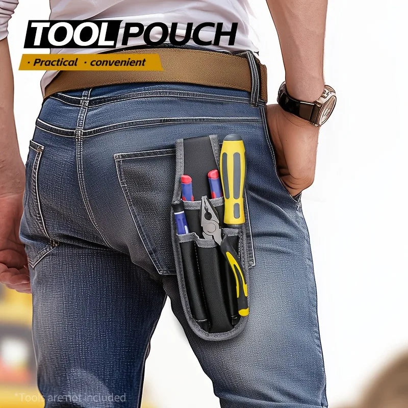 1pc Utility Mini Tool Organizer Pouch with Belt Clip,Multi-Pocket Design for Electricians,Construction Workers,Tool Organization