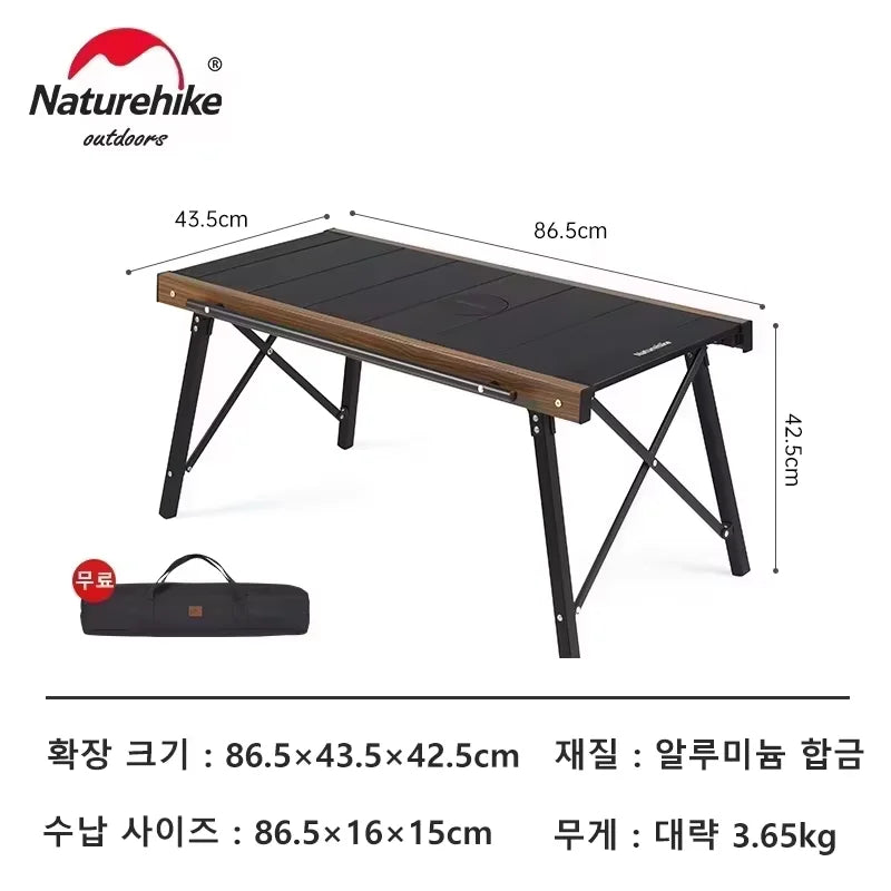 Naturehike Camping IGT Table Outdoor Folding BBQ Grill Picnic Backpacking Fishing Stove Portable Temporary Furniture Pliante
