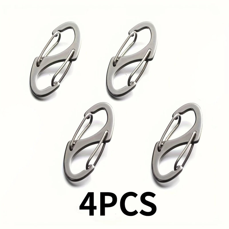 4pcs Climbing Anti-Theft Buckle Zipper LocksHooks,for Backpacks and Bags,Multi-functional anti-theft metal buckle, handbag strap