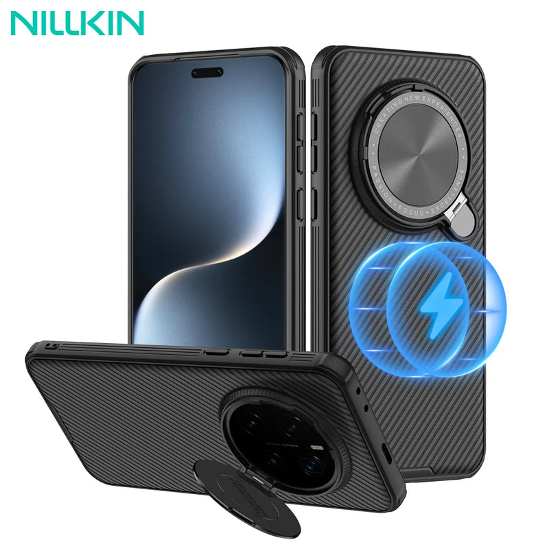 NILLKIN For Honor Magic 7 Pro Case CamShield Prop Magnetic Case With Foldable Protection Len Stand MagSafe Cover For Magic 7 Pro