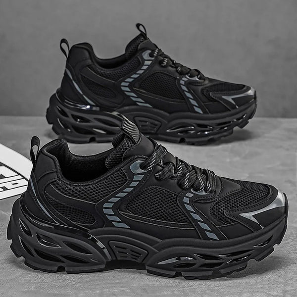 Chunky sneakers four seasons breathable light soft sole outdoor racing running shoes casual anti slip fashion speed sports shoes