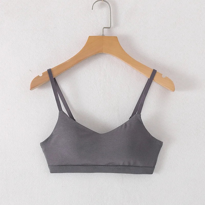 One Piece Sleepwear Pajamas Spring Summer Chest Pad Nightwear Top Beautiful Back Underwear Women Modal Cotton Sleeping Vest