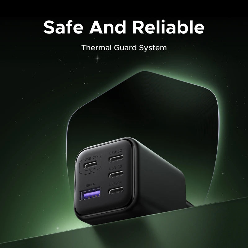 UGREEN 45W GaN Charger 5 Ports PD 3.0 UFSC PPS For iPhone 18 17 16 Pro Max Samsung S26 Xiaomi Tablet iPad Air USB C Fast Charger