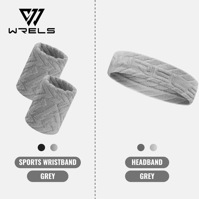 WRELS Wristband Absorbent Sweatband Moisture Wicking Wrist Band Quick Dry Men Women Tennis Running Basketball Gym Wrist Wrap