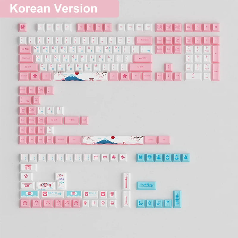 AKKO World Tour Tokyo R2 Multi-Language SE 185-Key Cherry Profile Keycap Set PBT Dye-Sublimation Full Keycaps Set