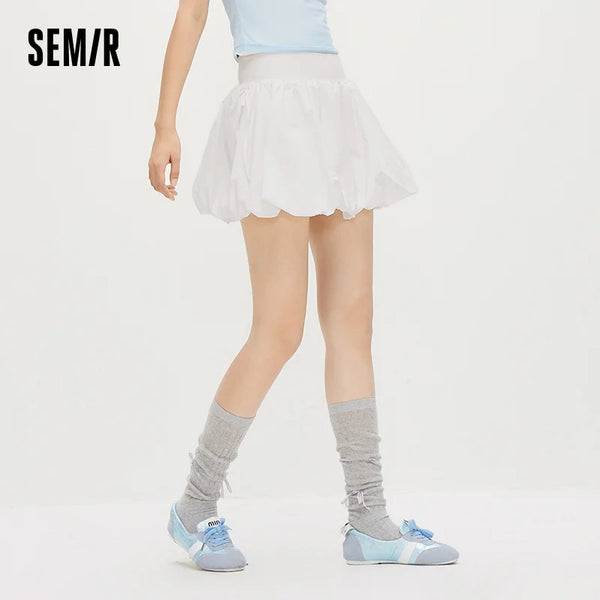សំពត់ស្ត្រី Semir ស្ទីលការពារកាំរស្មីយូវី សំពត់ខ្លី Bowknot Bud រដូវក្តៅឆ្នាំ ២០២៦ ធម្មតាសម្រាប់ក្រៅផ្ទះ