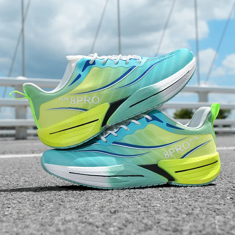 Mens Running Shoes New Breathable Mesh Ultra Light High Elasticity EVA Sole Cushioning Daily Jogging Training Sneakers Man