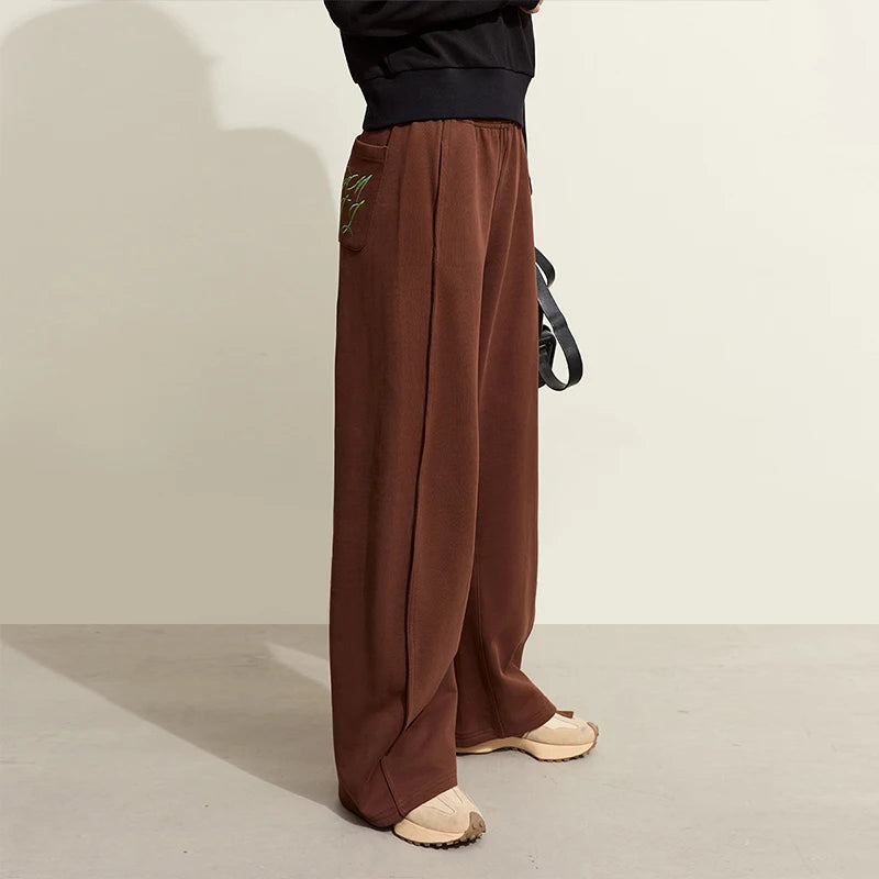 ខោជើងវែង AMII Minimalism សម្រាប់នារី រដូវរងា ឆ្នាំ២០២៦ ខោជើងវែងថ្មី ចង្កេះយឺត រលុង ខោជើងវែងប៉ាក់ ហោប៉ៅត្រង់ 12374017