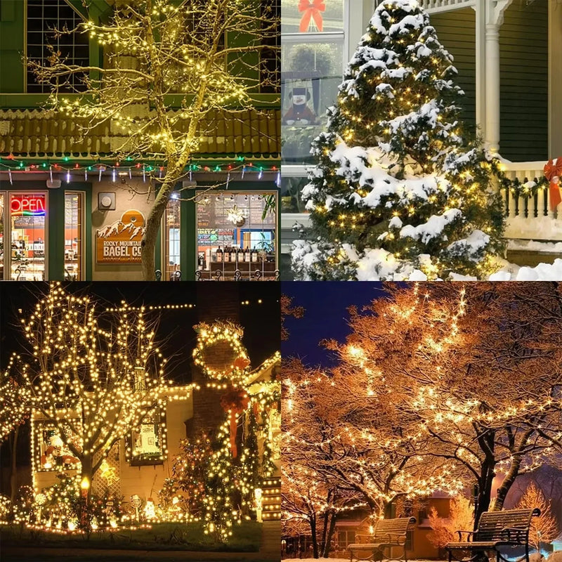 Firecracker LED String Lights with Remote Control EU plug Christmas String Lights for Christmas Tree Garden Outdoor Lighting